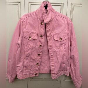 Zara light pink denim jean jacket